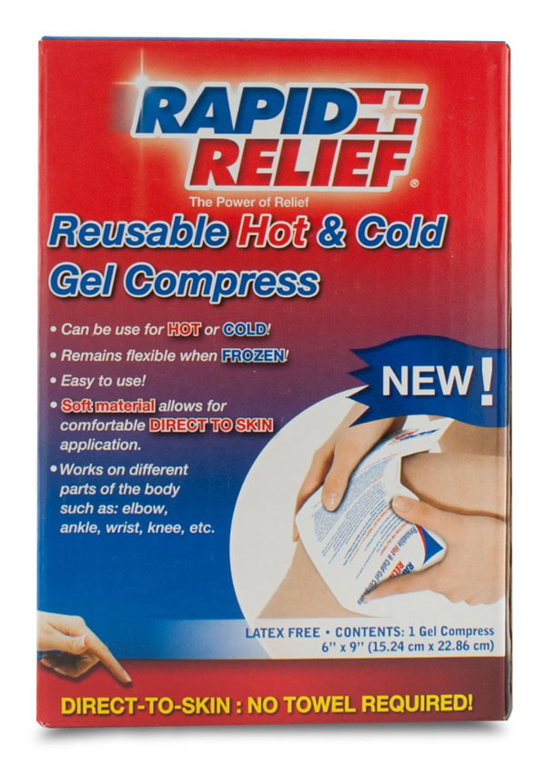 REUSABLE HOT/COLD GEL COMPRESS DIRECT TO SKIN - RA11369